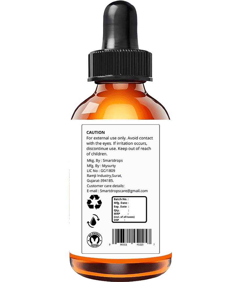 Smartdrops Face Serum Vitamin C Maintians Skin Complexion For All Skin Type ( Pack of 1 ) view 2