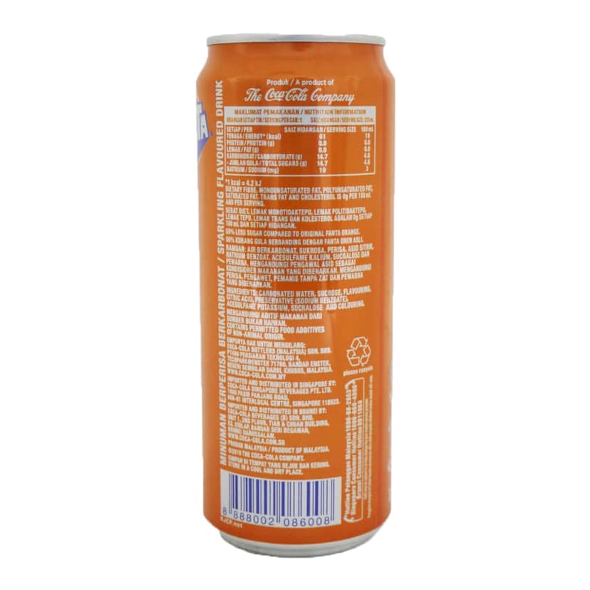 Fanta Orange Flavoured Drink, 320 Ml view 2