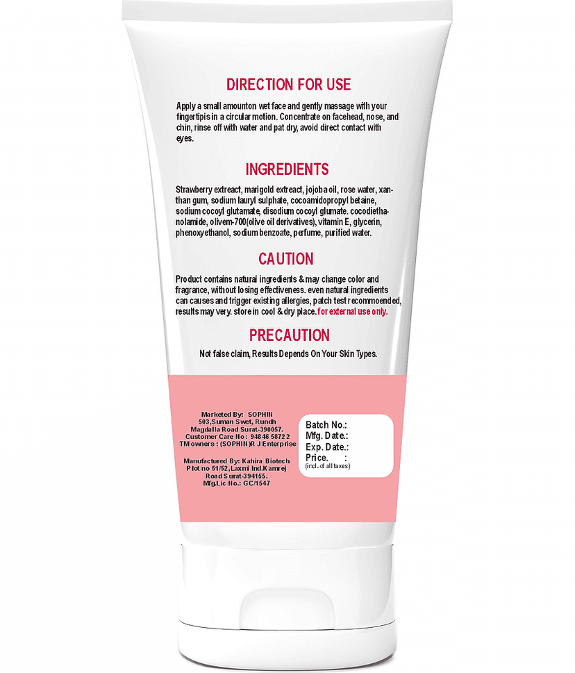 SOPHIN - Excess Oil Removal Face Wash For All Skin Type ( Pack of 1 ) view 2