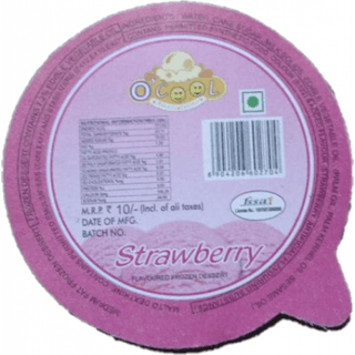 Strawberry OCool 65 mL Large Cups | 12 pc pack