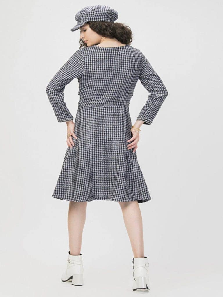 Winter Monochrome Tweed Dress view 6
