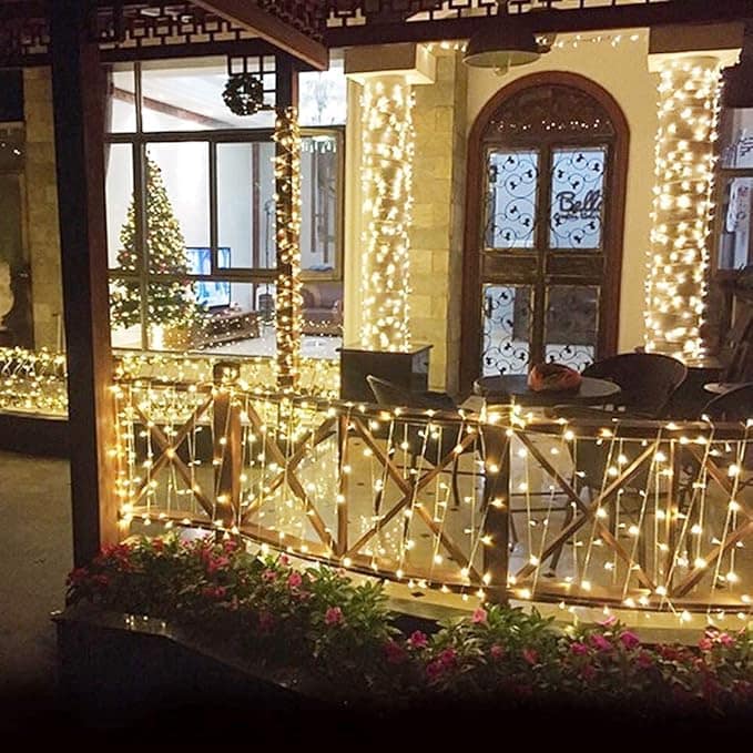 100 LED Warm White String Lights, 33ft Long, Waterproof, Plug-in, UL Listed for Indoor and Outdoor Use pack of 2 view 3