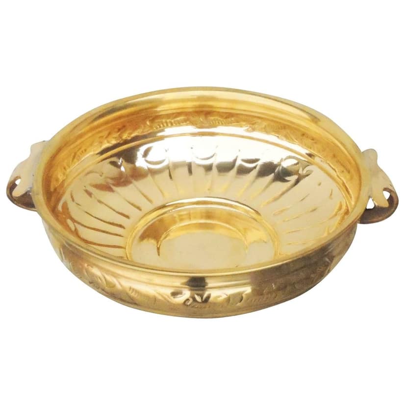 Brass Decorative Urli ? Elegant Metal Decor, Diameter : 18 Inch (FMAS574 E) view 3