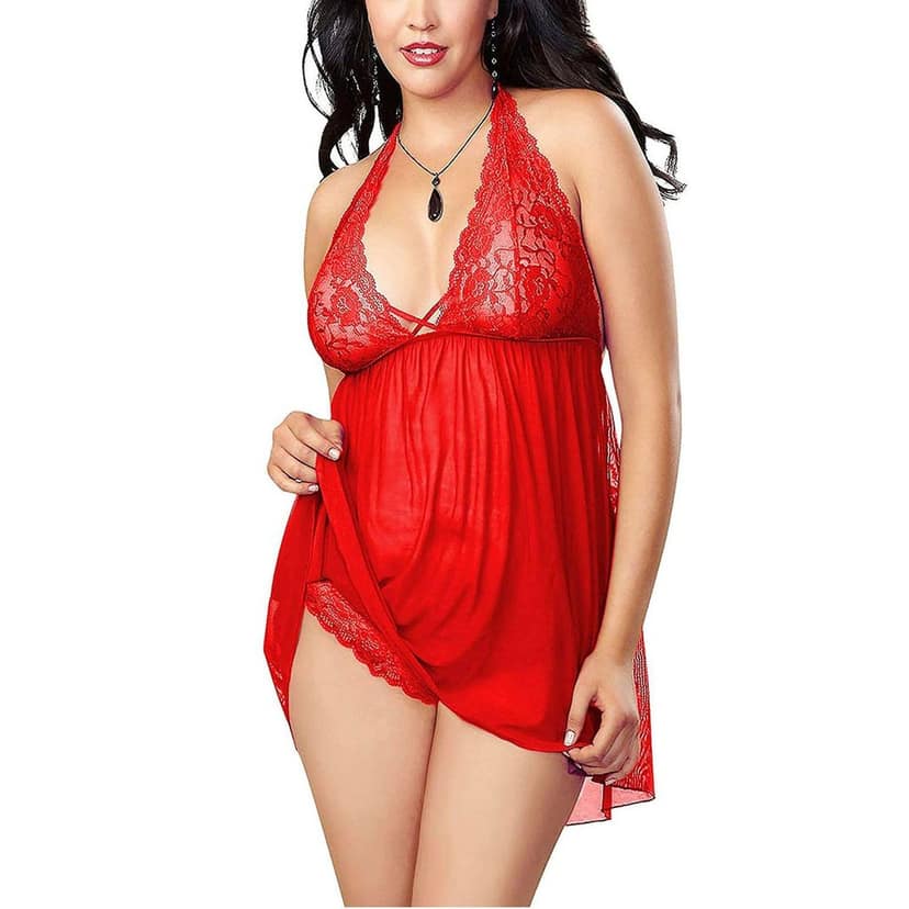 Women Girls Babydoll nightdress with panty view 6
