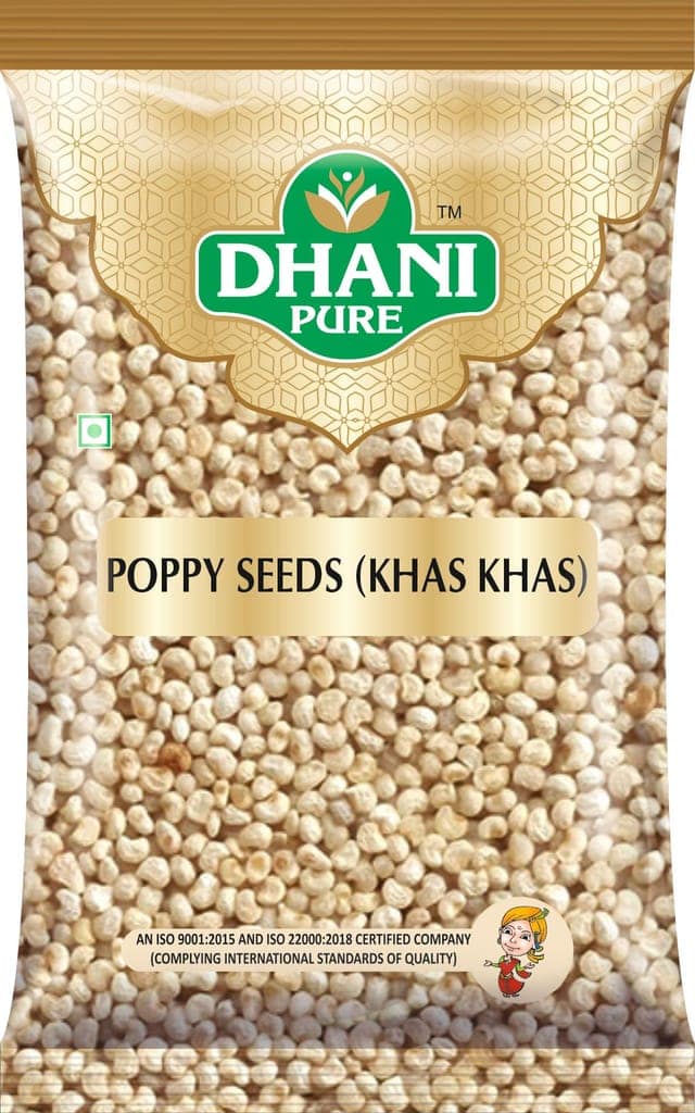 Dhani Pure Poppy Seeds / Khas Khas Whole, 100g