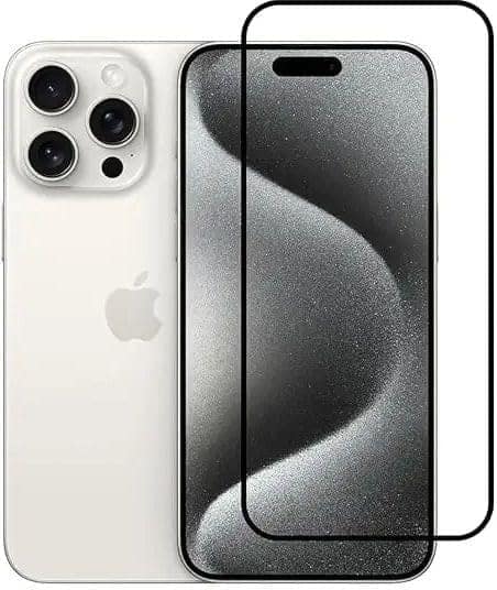 PLUGTECH Advanced Tempered Glass With Anti-Explosion 9H Hardness Edge-To-Edge Coverage Screen Guard for iPhone 15PRO