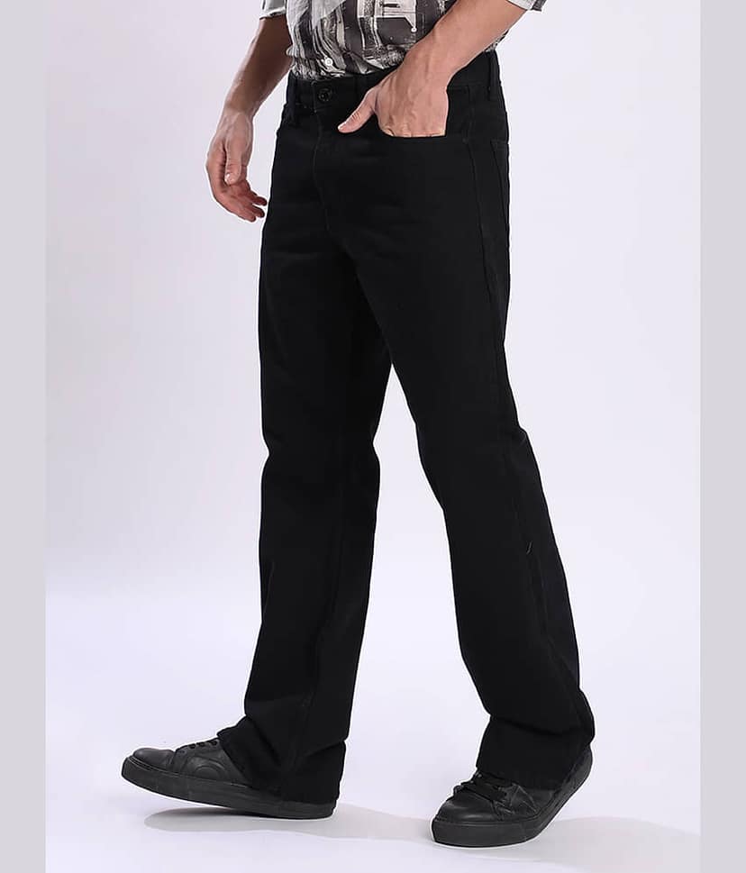 Bene Kleed Regular Fit Bootcut Men's Jeans - Black ( Pack of 1 ) view 3