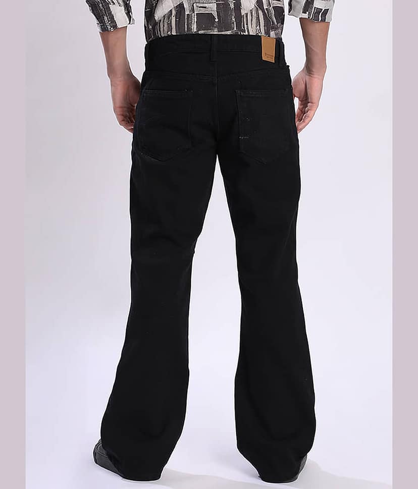 Bene Kleed Regular Fit Bootcut Men's Jeans - Black ( Pack of 1 ) view 4