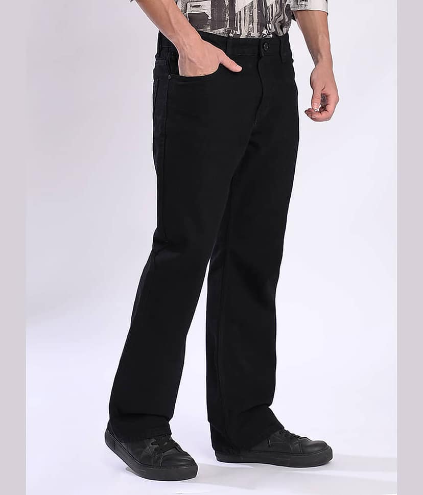 Bene Kleed Regular Fit Bootcut Men's Jeans - Black ( Pack of 1 ) view 6