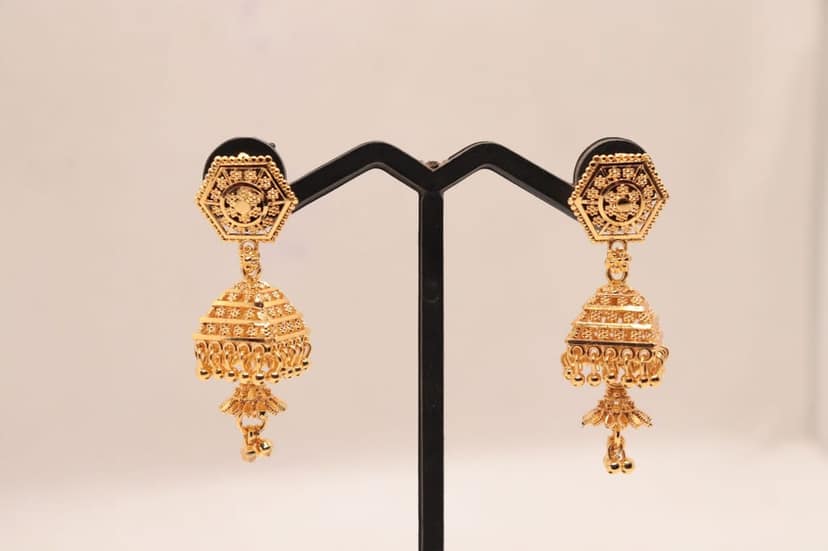 Traditional Indian Jhumka Earrings