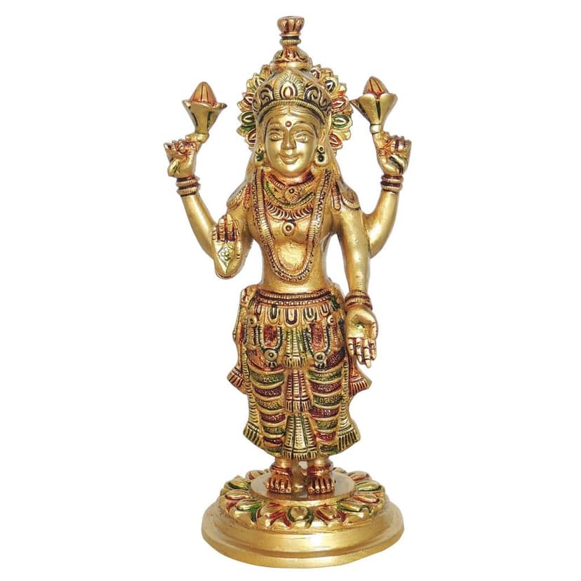 Brass Showpiece Laxmi Colour God Idol Statue (BSMAS1412 L) view 2