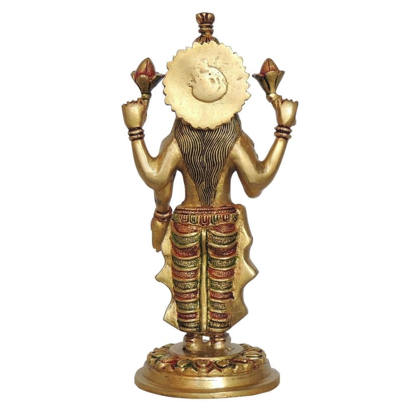 Brass Showpiece Laxmi Colour God Idol Statue (BSMAS1412 L) view 3