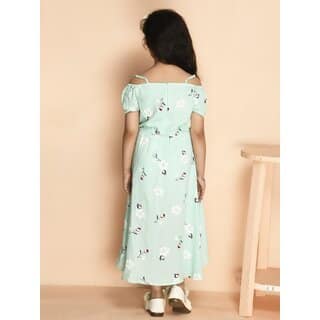 Kids Cave Floral Print Girls Jumpsuit view 2