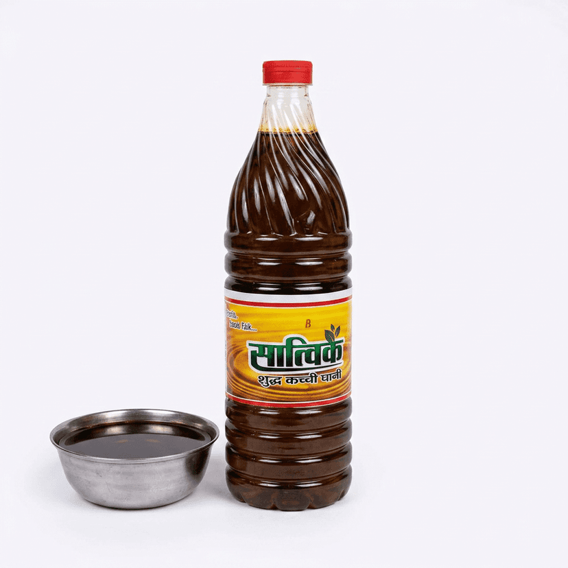 Satvik Pure Kacchi Ghani Mustard Oil view 3