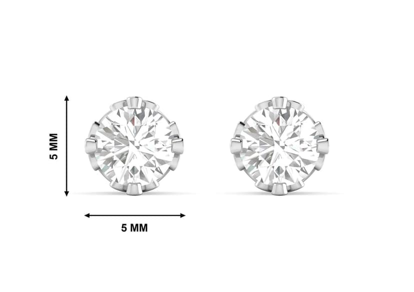 Coronet Solitaire Studs view 10