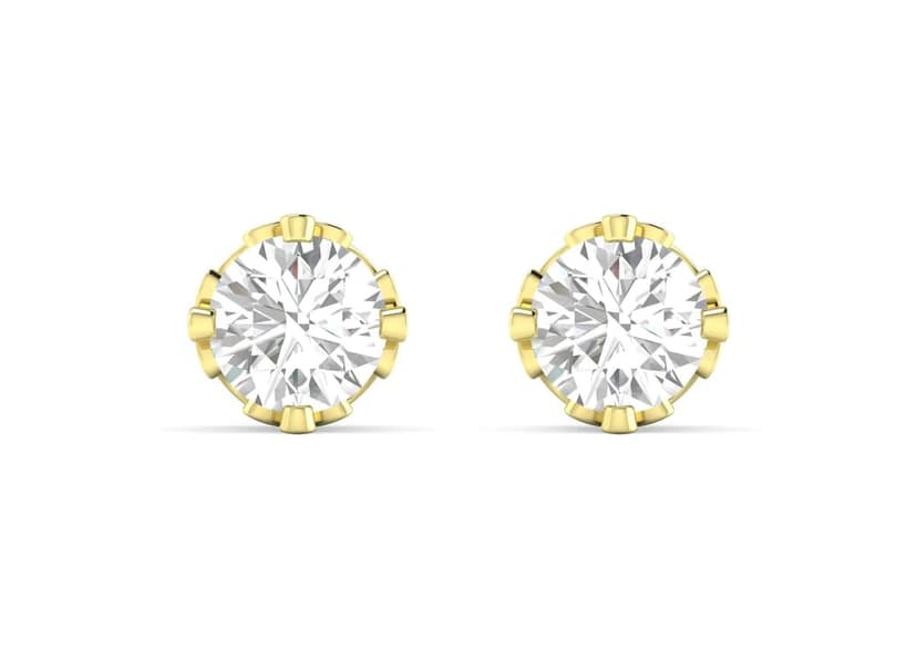 Coronet Solitaire Studs view 5