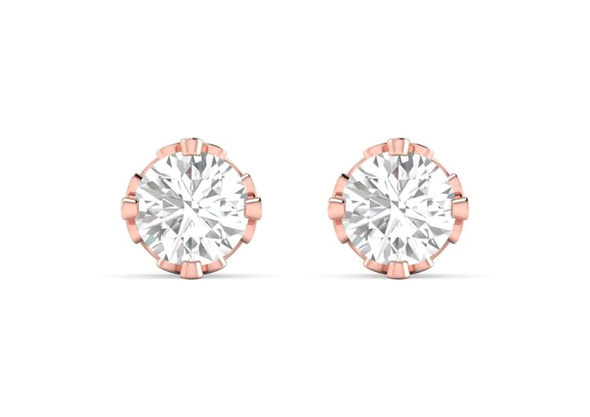 Coronet Solitaire Studs view 6