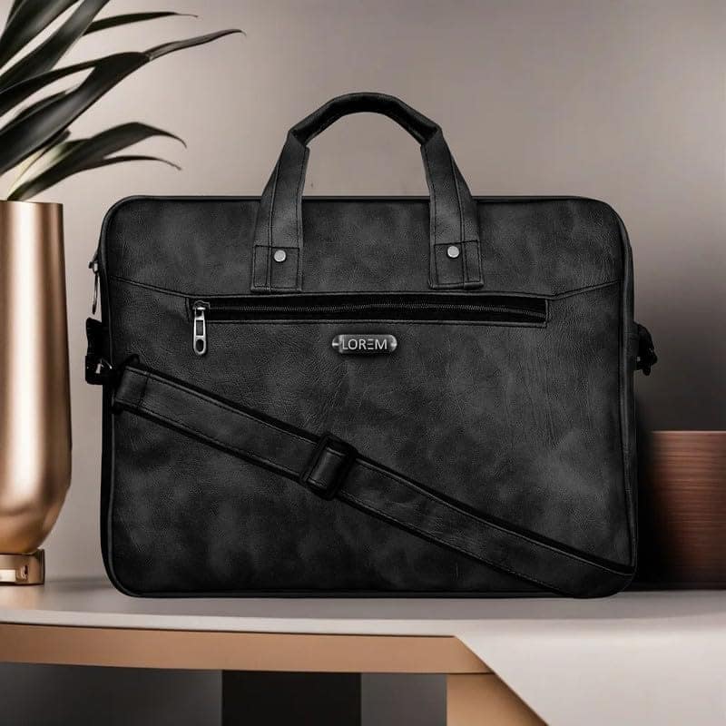 LOREM 10L Faux Leather Messenger Bag For Men & Women-UF view 2