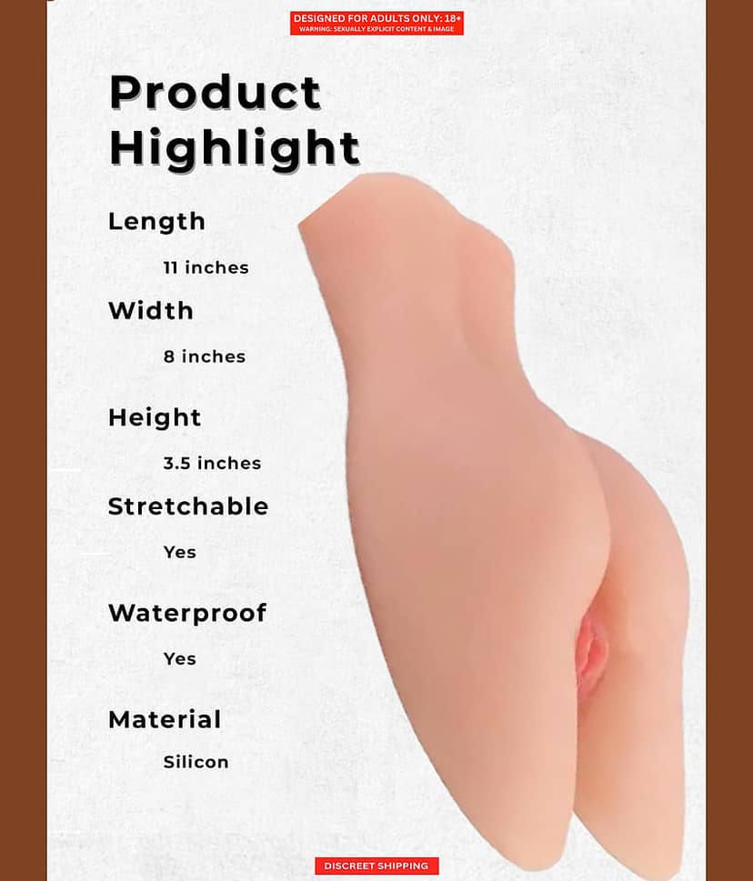 Realistic Silicone Half-Body Butt Pussy Ass Sex Doll Male Masturbator Sex Toys for Men with Free Lube – Naughty Nights view 2