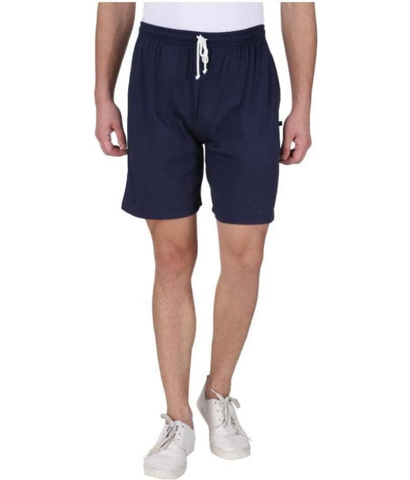Neo Garments - Navy Cotton Men's Shorts ( Pack of 1 ) view 2