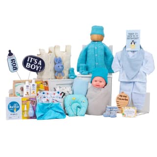 The Baby First Box Newborn Baby Essential Kit - 25 Items | Winter Kit Boys