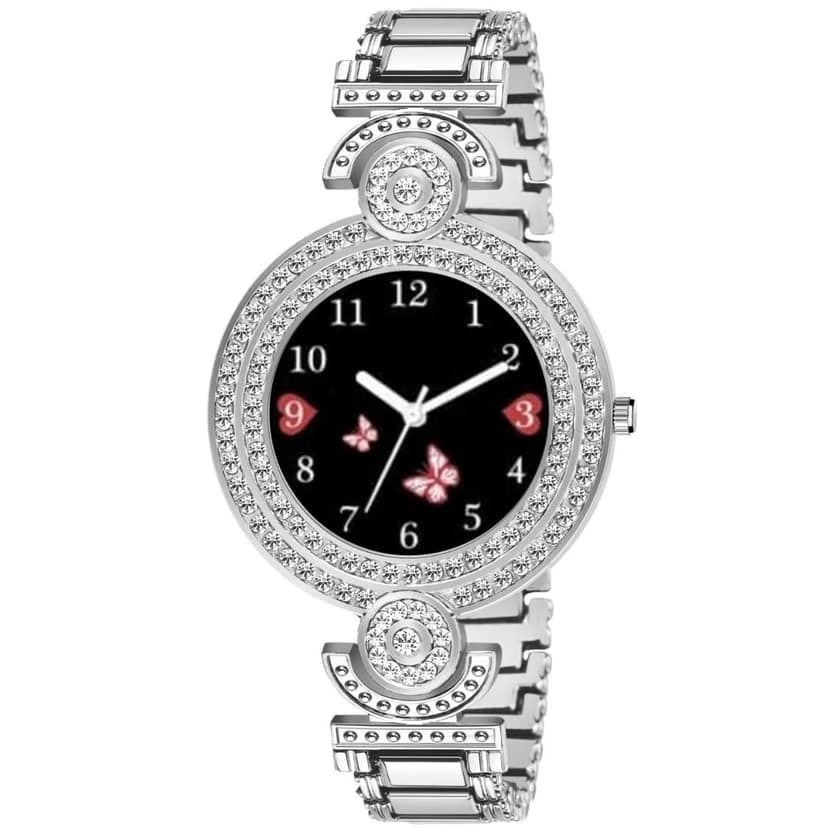 Bolun Black Three Bty Dial Silver BD Girls and Women Watch view 2