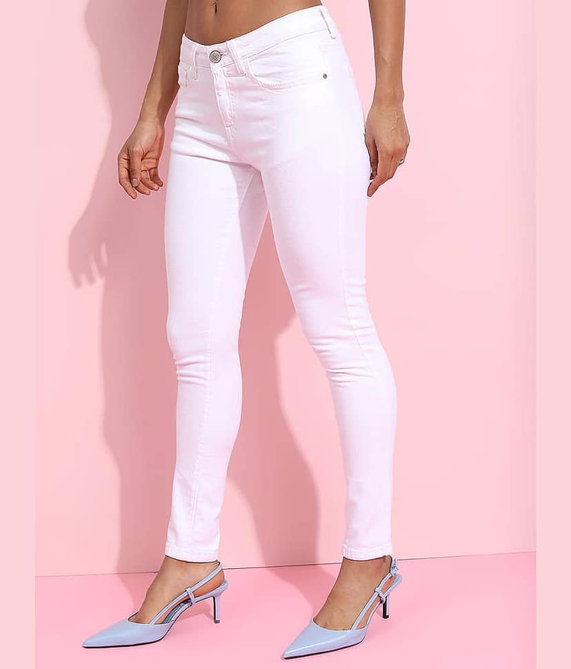 Tokyo Talkies Women Skinny Fit Waist Jeans view 4