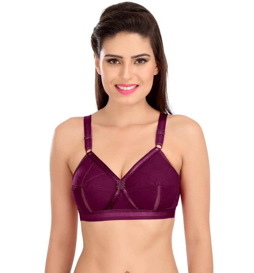 SONA Women's Perfecto Full Coverage Non Padded Cotton Minimizer Bra view 7