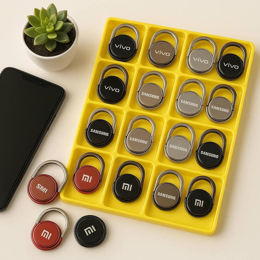 MIX BRAND MOBILE RING TRAY (Multicolour) (4 Pcs) view 3