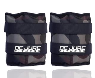 De Jure Fitness Ankle Weight Set, Wrist Weight Set, Leg Weight, Adjustable Strap,(E) Camouflage, Army Green (1 Pair)