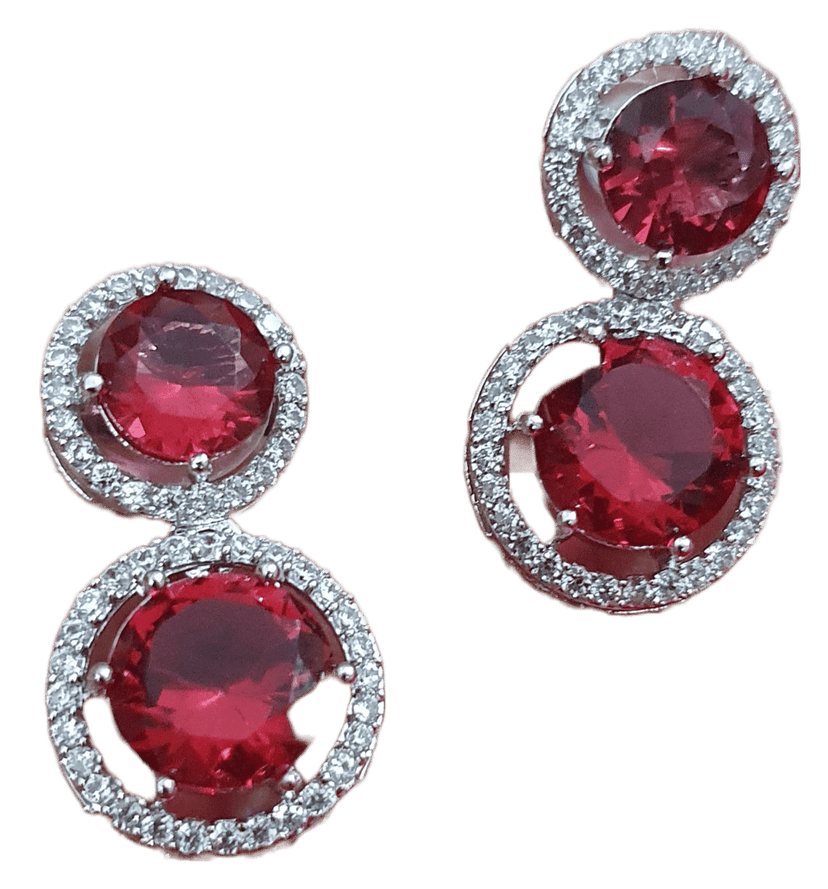 American Diamond Beautiful Studs Earrings view 3