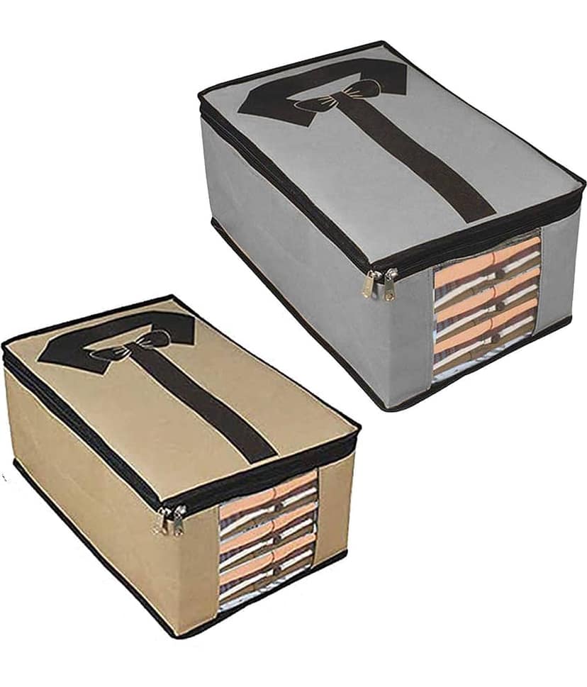 SH NASIMA - Home Storage Closet Almirah Organiser Bags for Shirt (Pack of 2)