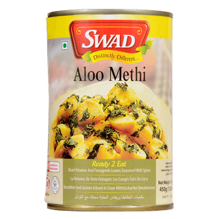 Swad Ready to Cook and EatAloo Methi Instant Mix Vegetarian Heat & Eat with No Added Preservative - 450 Grams