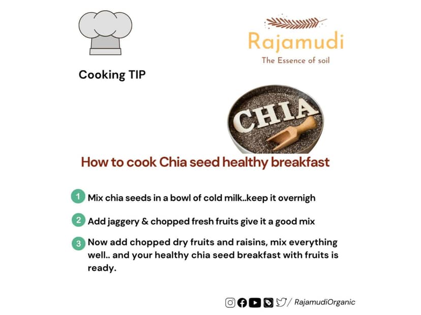 Rajamudi Organics Chia seeds - 100 Gram view 3