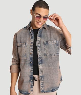 Bene Kleed 100% Cotton Relaxed Fit Solids Full Sleeves Men's Casual Shirt - Blue ( Pack of 1 )