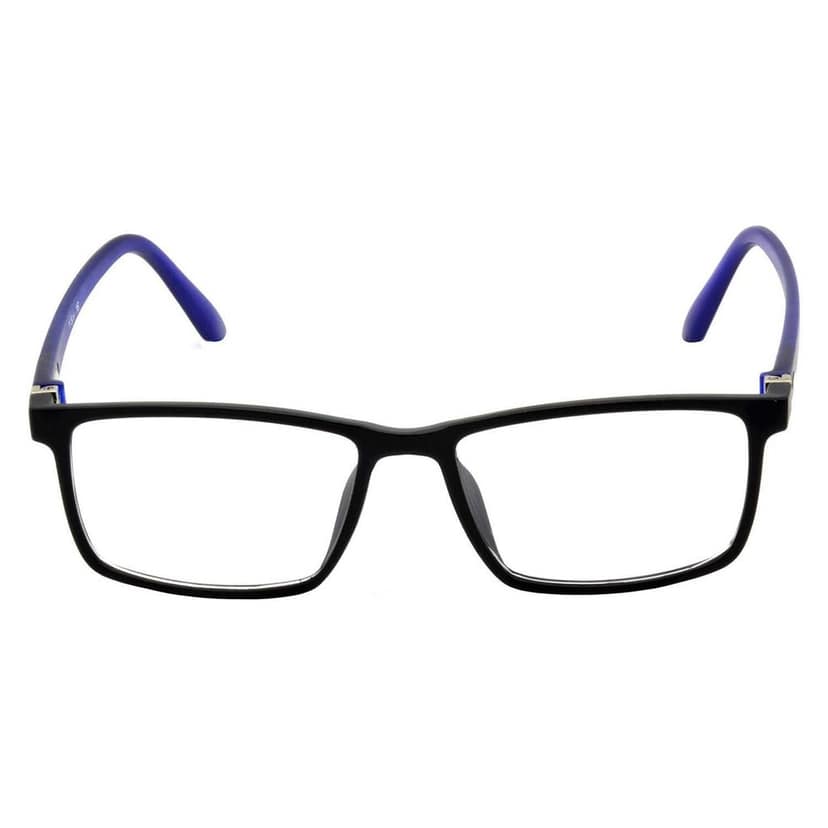 Hrinkar Blue Light Blocking Zero Power Computer Glasses for Eye Protection with Blue Light Filter for Men & Women | Blue and Black | HBCT-FRM-BK-BU-16 view 3