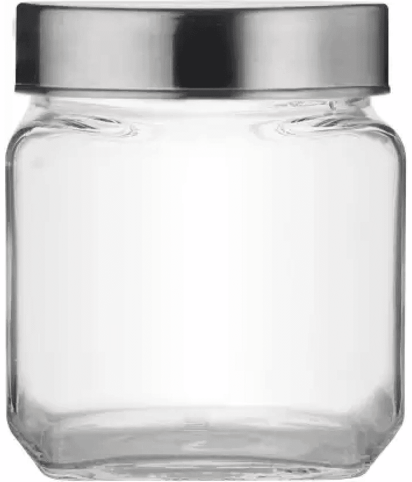 CROCO JAR - Silver Glass Food Container ( Pack of 8 ) view 2