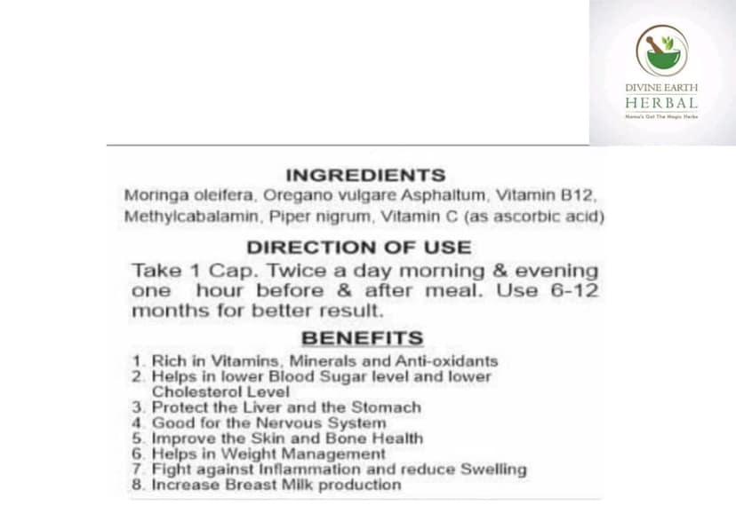 Himalayan Moringa Capsule | 60 Capsules view 2