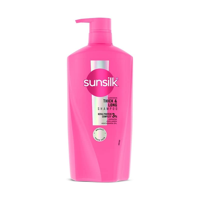 Sunsilk Luscious Thick & Long Shampoo 650 ml || with 3% KERA-PROTEIN COMPLEX - for Thicker, Bouncier Hair Sunsilk Luscious Thick & Long Shampoo 650 ml || with 3% KERA-PROTEIN COMPLEX - for Thicker, Bouncier Hair - 650 ml (Pack of 1)