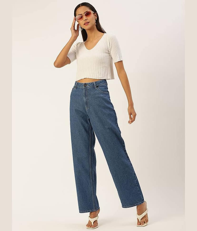 Bene Kleed Women Straight Fit High-Rise Jeans view 4