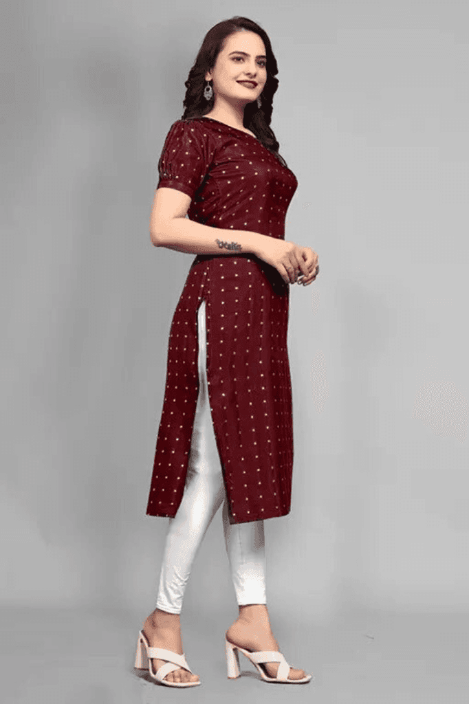Beautiful Kurti for Women, Latest Fashion Designer Ethnic Wear, Stylish Traditional Indian Outfit for Daily Wear, Office, College and Festive Occasions view 5