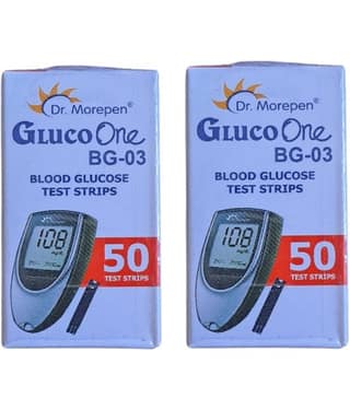Dr. Morepen Bg03 100 Test Strips