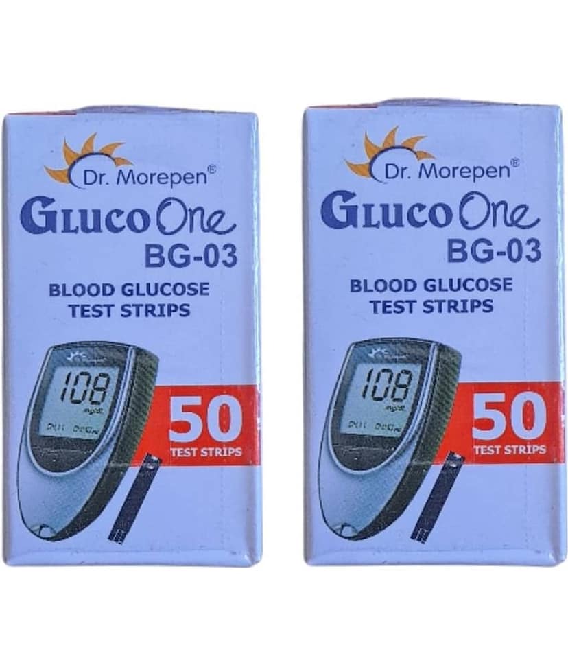 Dr. Morepen Bg03 100 Test Strips view 2
