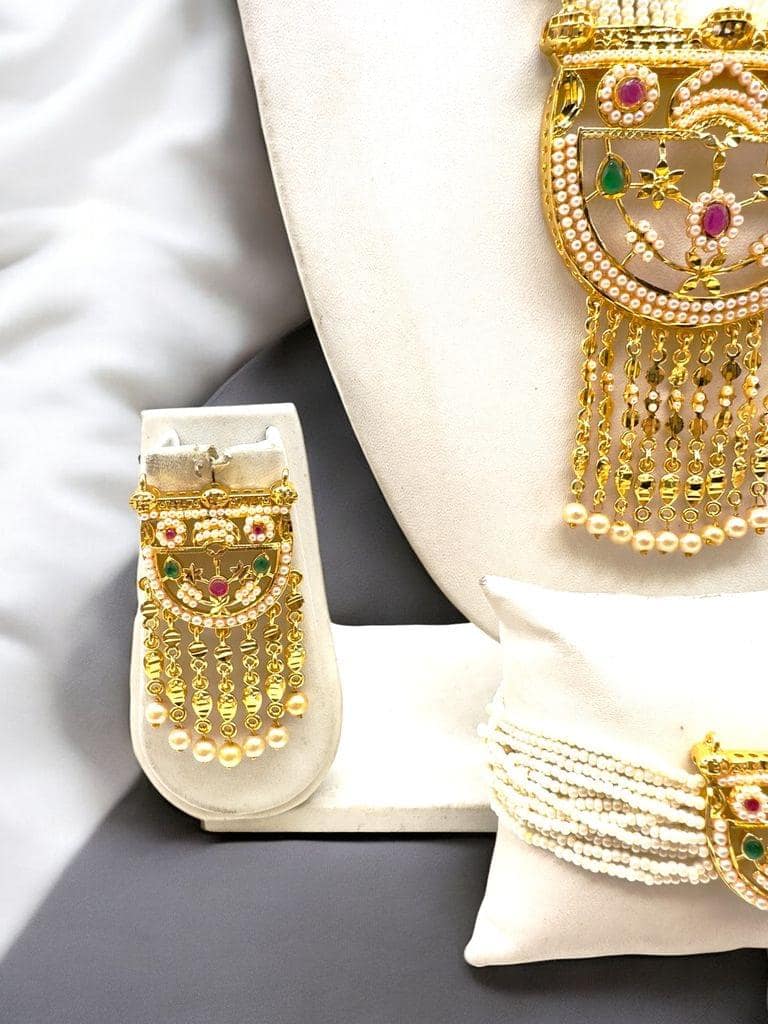 Pearl Oasis Necklace Set - Signature Collection By Amit Chauhan And Sons view 2