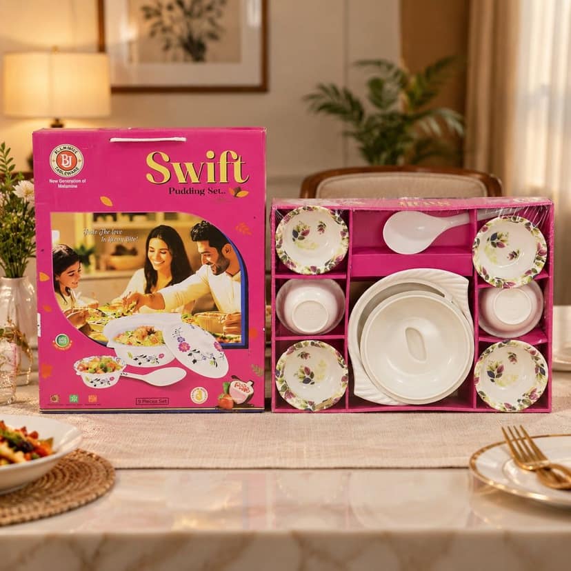 Pudding Serving Set – 9-Piece Cutlery for Desserts
