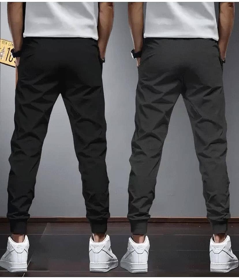 Reya Multicolor Cotton Blend Men's Trackpants ( Pack of 2 ) view 2