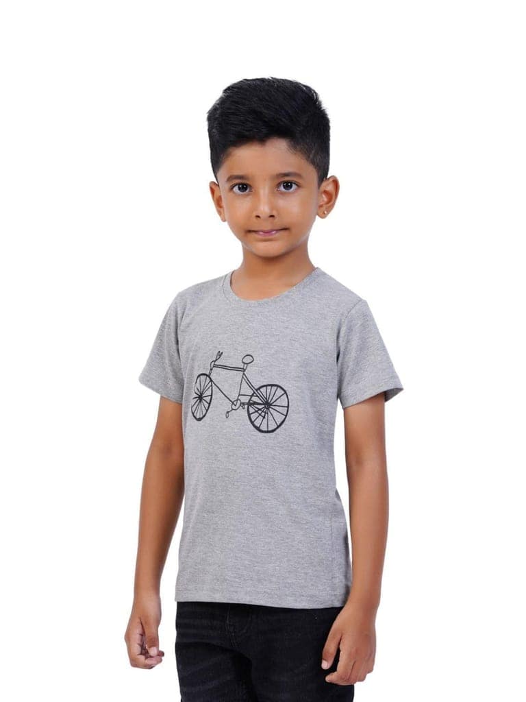 AIR GARB Boys Round Neck Printed Cotton T-shirt for 4-5 Years - Pack of 3 (K45-CG-TB-SGR) Multicolour view 2