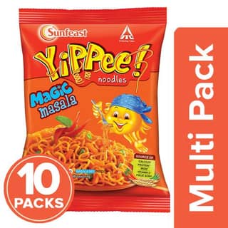 Sunfeast YiPPee! Magic Masala Noodles, 10X67.5 g (Pack of 10)