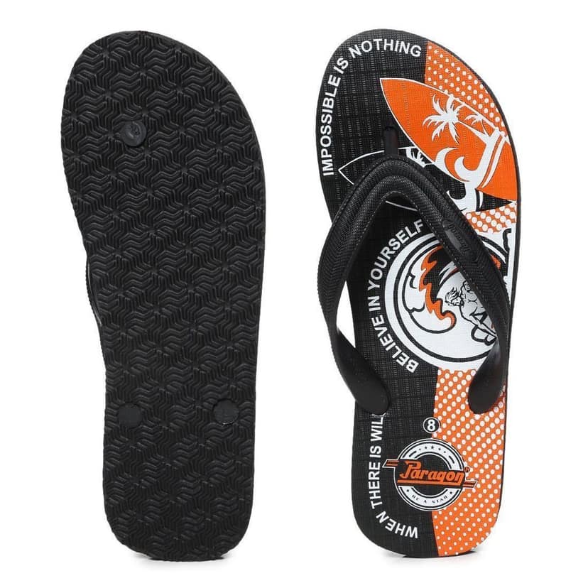 Paragon Men's Orange Flip Flops (K3720G-ORG ) UK: 10 view 4