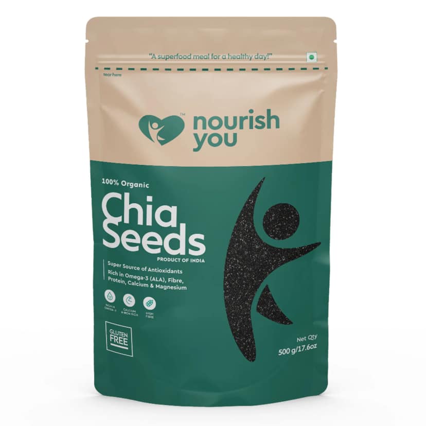 nourish you Raw Black Chia Seeds